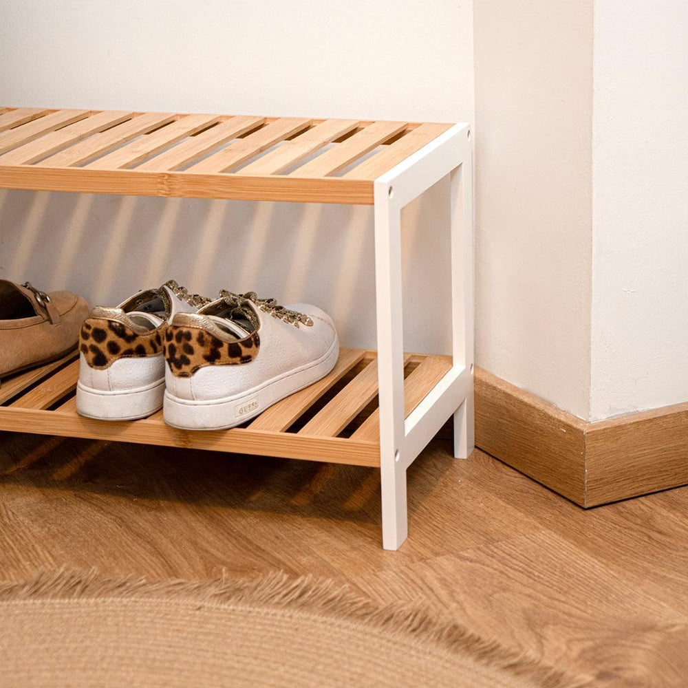 VINTHERA Moa Bamboo Shoe Rack, 69 x 24.5 x 31 cm