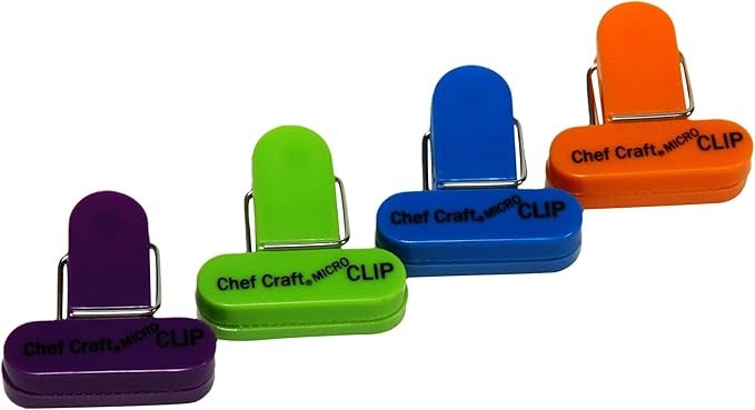 Chef Craft Select Plastic Micro Bag Clips, 4 Piece Set by ChefCraft