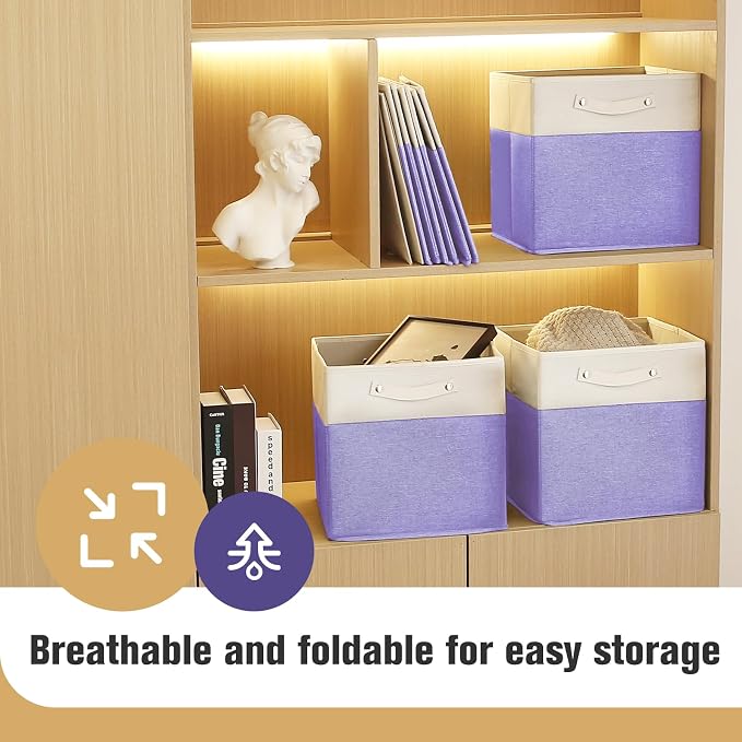 13 x 13 Inch Fine Linen Storage Bins - Image 7