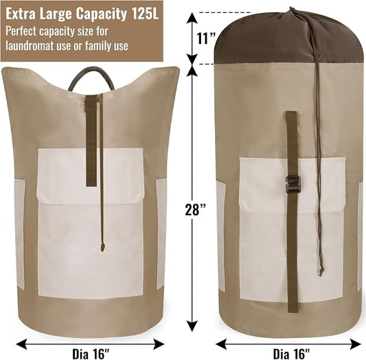 Laundry Bag Backpack, 125L Extra Large Travel - Image 2