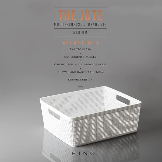 BINO | Woven Plastic Basket | Medium, Space - Image 2
