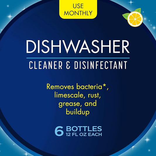 Glisten Dishwasher Cleaner, Removes Limescale, and Grease, Lemon Scent - Image 2
