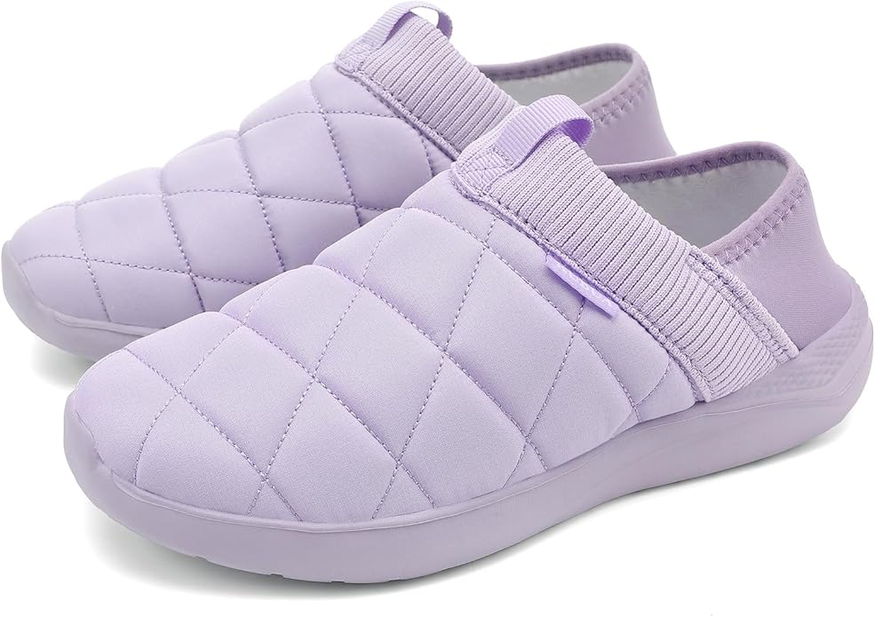 KUBUA Slippers for Men and Womens Indoor House Shoes Plush Slip on Outdoor - Image 6