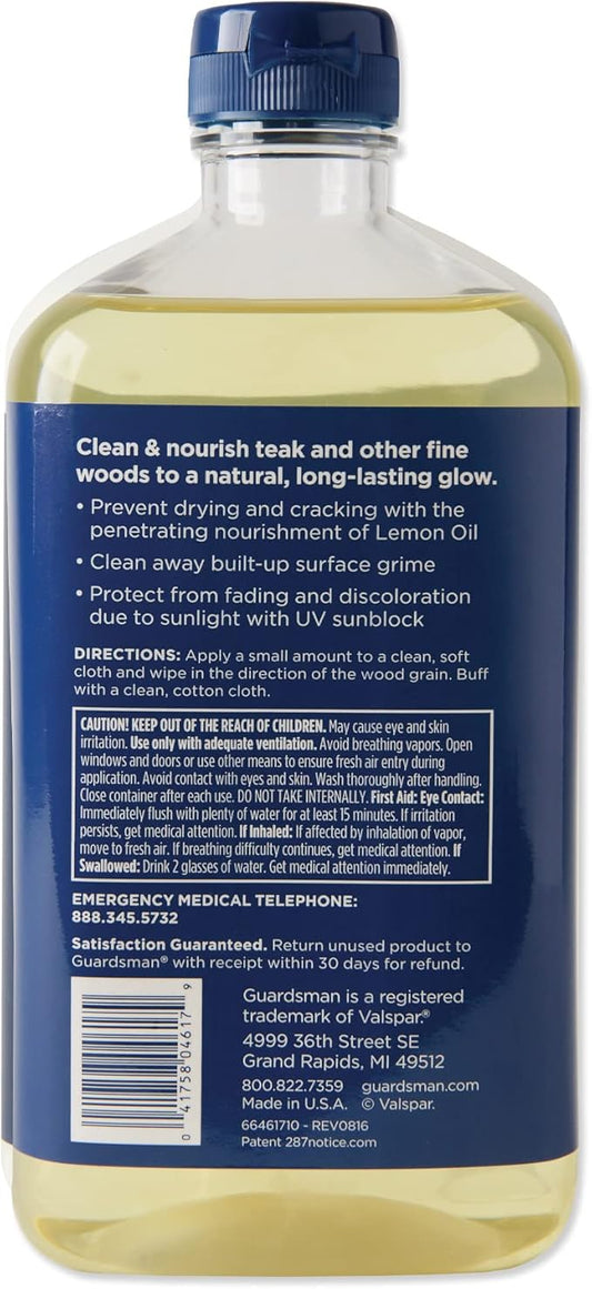 Guardsman Revitalizing Lemon Oil | Teak Oil Protects and Cleans Outdoor and - Image 2