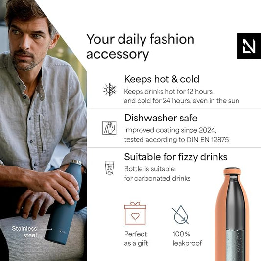 LARS NYSØM Stainless Steel Insulated XL Water Bottle 12oz 17oz 25oz 34oz 51oz | - Image 2