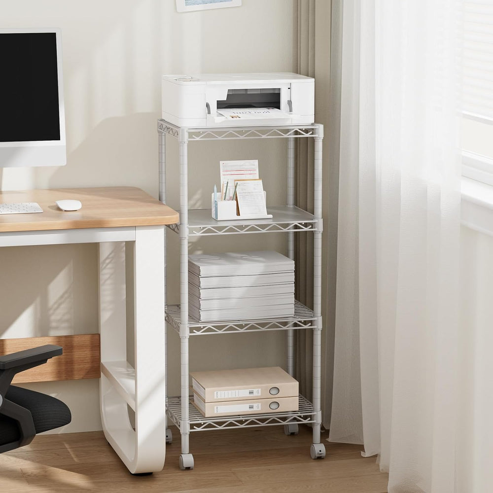 Golpart 4Tier Adjustable Storage Shelves Metal Wire Shelving Standing Shelf