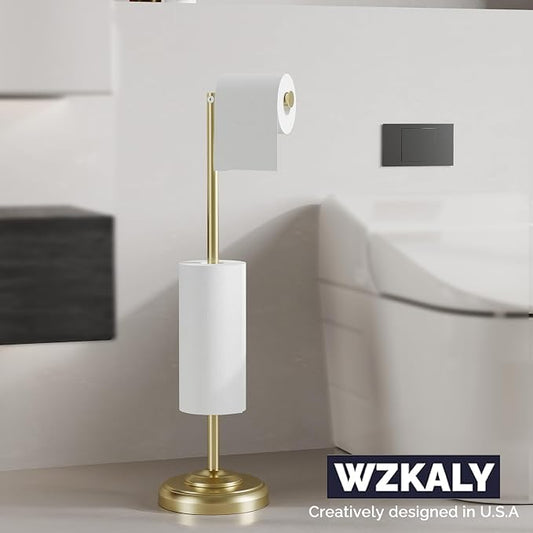 Freestanding Toilet Paper Holder Stand - Image 2
