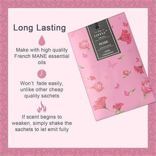 14 Packs Rose Scented Sachets for Drawers and Closets - Image 2