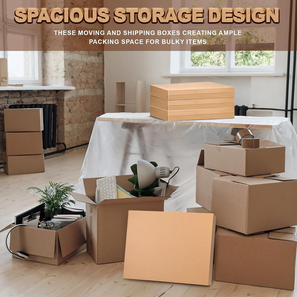 Feifeiya 15 Pack Side Loading Box 30"l x 5"w x 24"h, Corrugate...