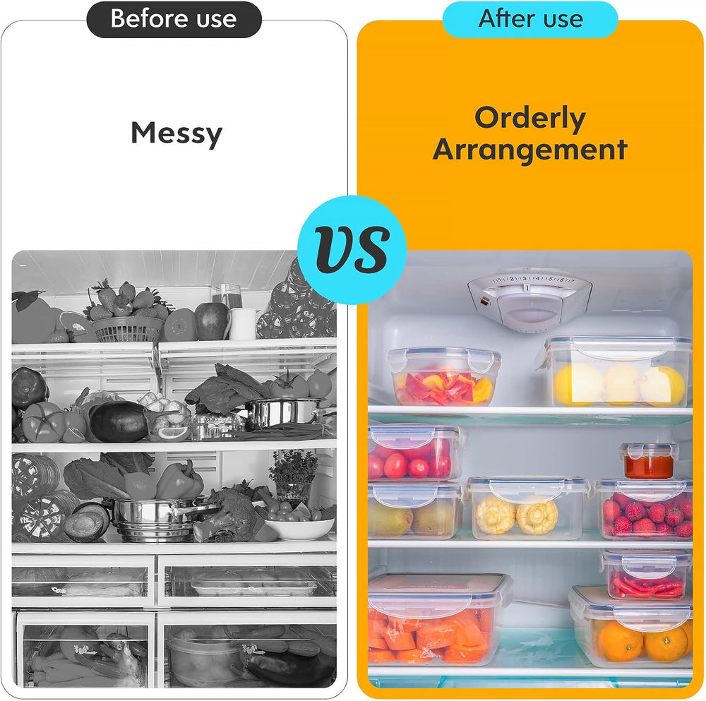 52 PCS Food Storage Containers Set with Airtight Lids (26 Lids &26 Contai...