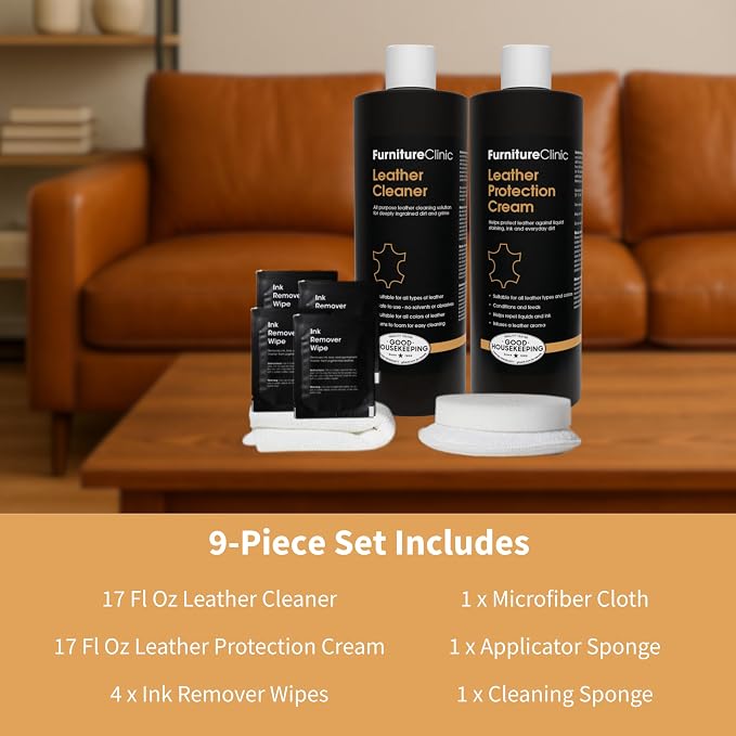 Furniture Clinic Large Leather Care Kit | Leather Cleaner + Conditioning - Image 9