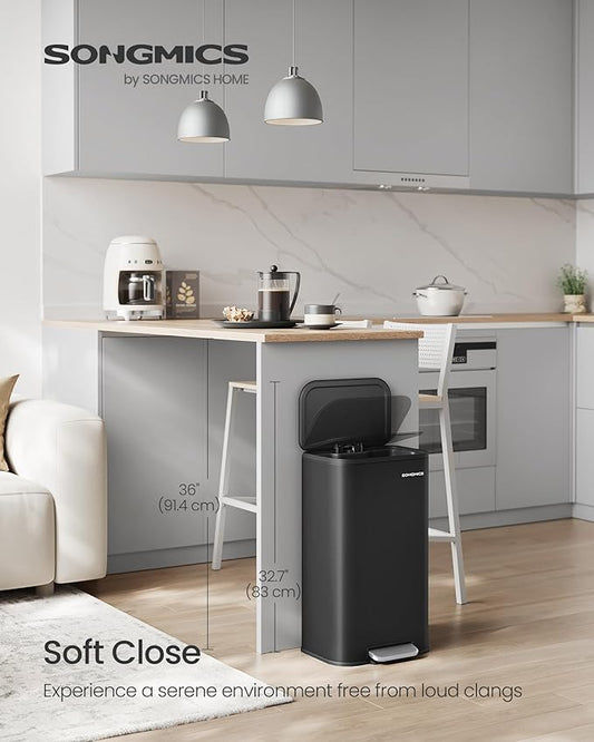 SONGMICS Kitchen Trash Can, 8-Gallon Garbage Can - Image 2