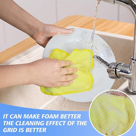 KinHwa Kitchen Washcloths for Dishes Absorbent Microfiber Dish Cloths Quick Dry - Image 2