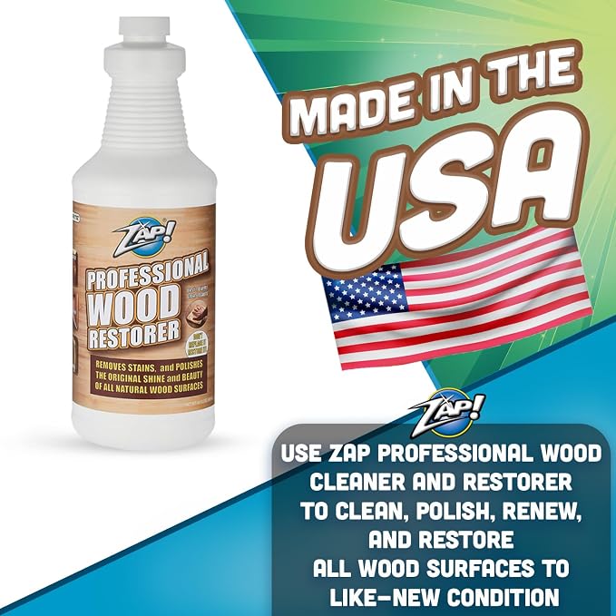 ZAP! Professional Wood Cleaner and Restorer | Clean, & Restore Wooden Furniture - Image 6