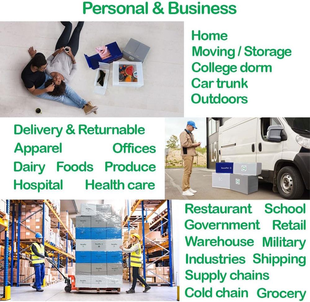 Reusable Foldable Box Corrugated PP Lightweight, Storage Moving Mailing, Heav...