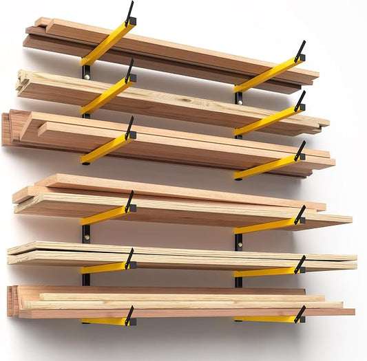 GREENER Lumber Storage Rack Folding Wood Storage Racks Wall-Mounted Metal Racks - Image 2