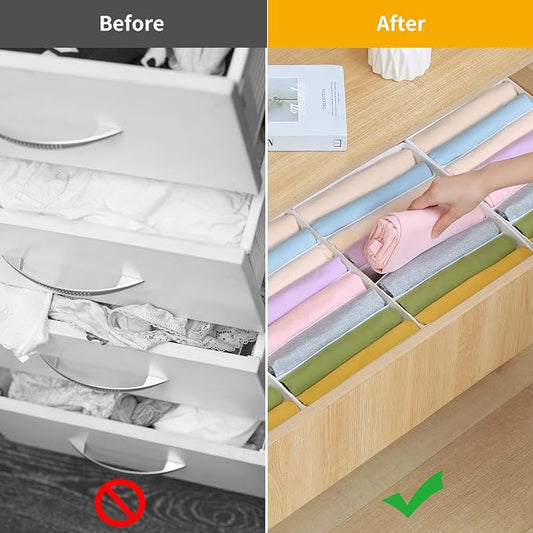 4 Packs T-shirt Drawer Organizers - Image 2