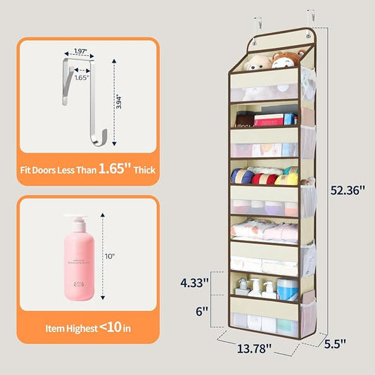 Yecaye Over The Door Organizer Storage, 5-Tier Heavy Duty Door Organizers - Image 2