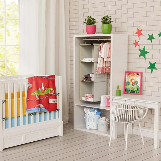 YOUDENOVA Hanging Closet Organizer, 3-Shelf Closet Hanging Storage Shelves - Image 2