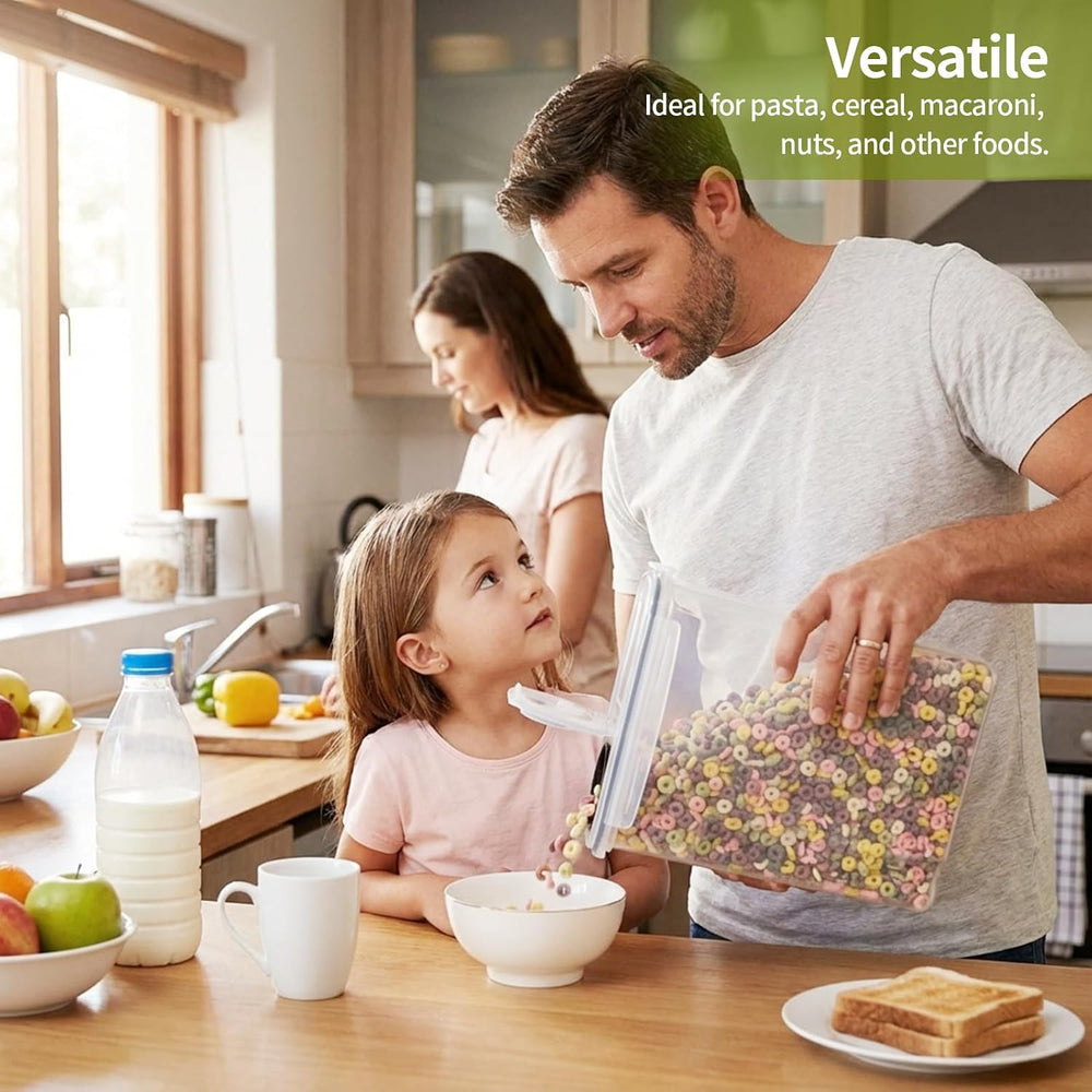 OTraki 4 Pieces Airtight Food Containers with Lid, 4L BPA Free Cereal Contain...