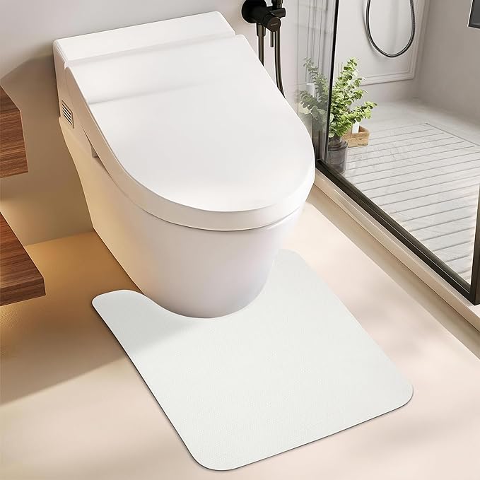 Toilet Rugs U Shaped Bathroom Rug, Machine Washable Non Slip Quick Dry Super - Image 6