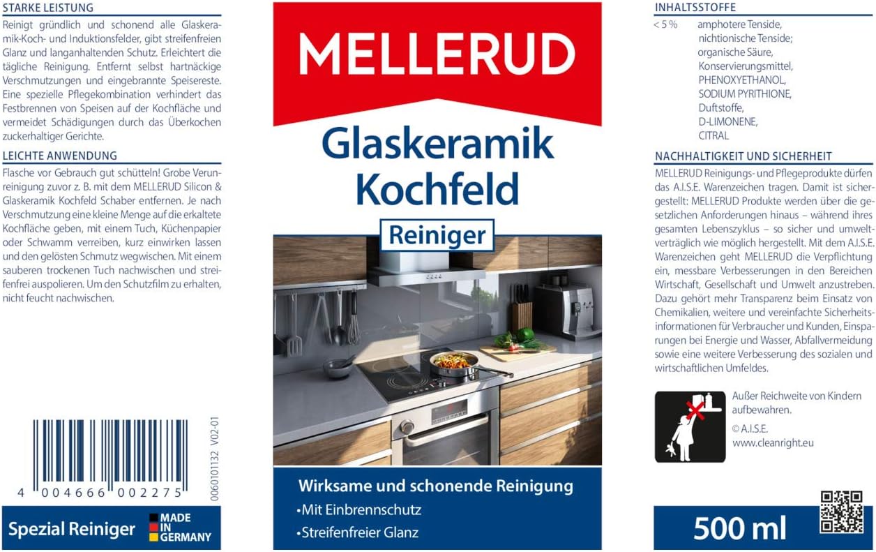 MELLERUD Ceramic Hob Clean and Care – 500ml