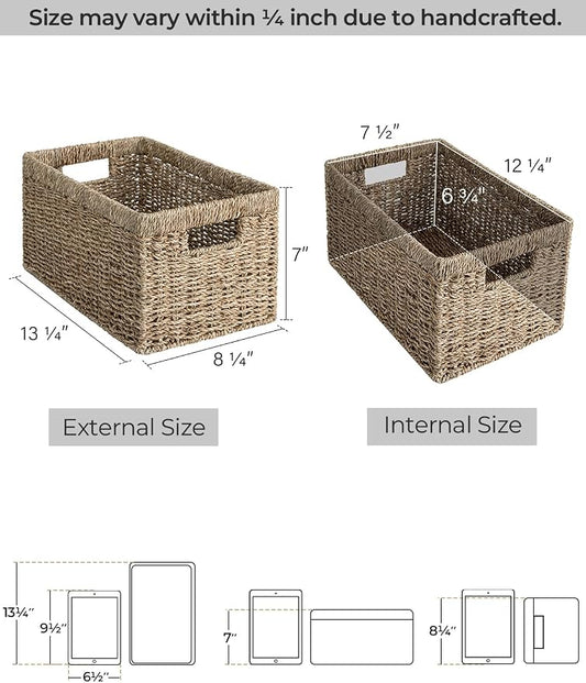 StorageWorks Wicker Storage Basket - Image 2