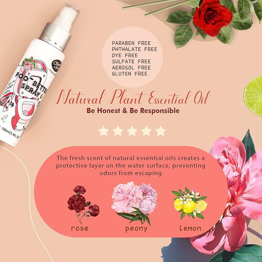 Clean-n-Fresh Toilet Spray, Wild Peony Scent, Bathroom Odor Eliminator & Air - Image 2