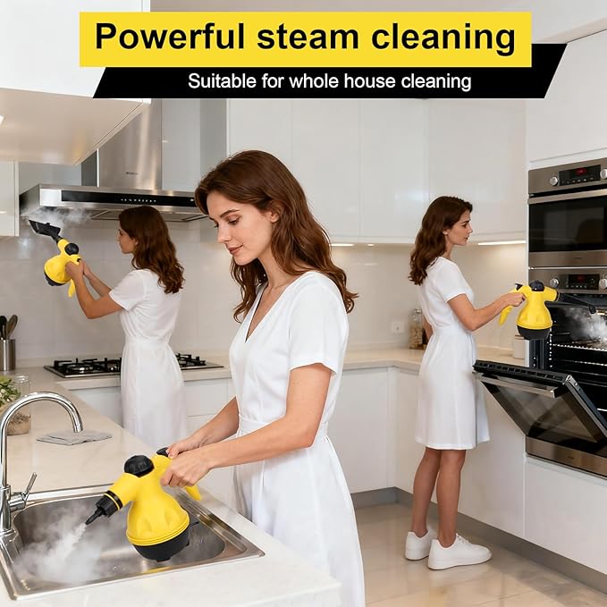 Handheld Steam Cleaner for Home, Powerful Pressurized Steam Cleaner Natural - Image 7