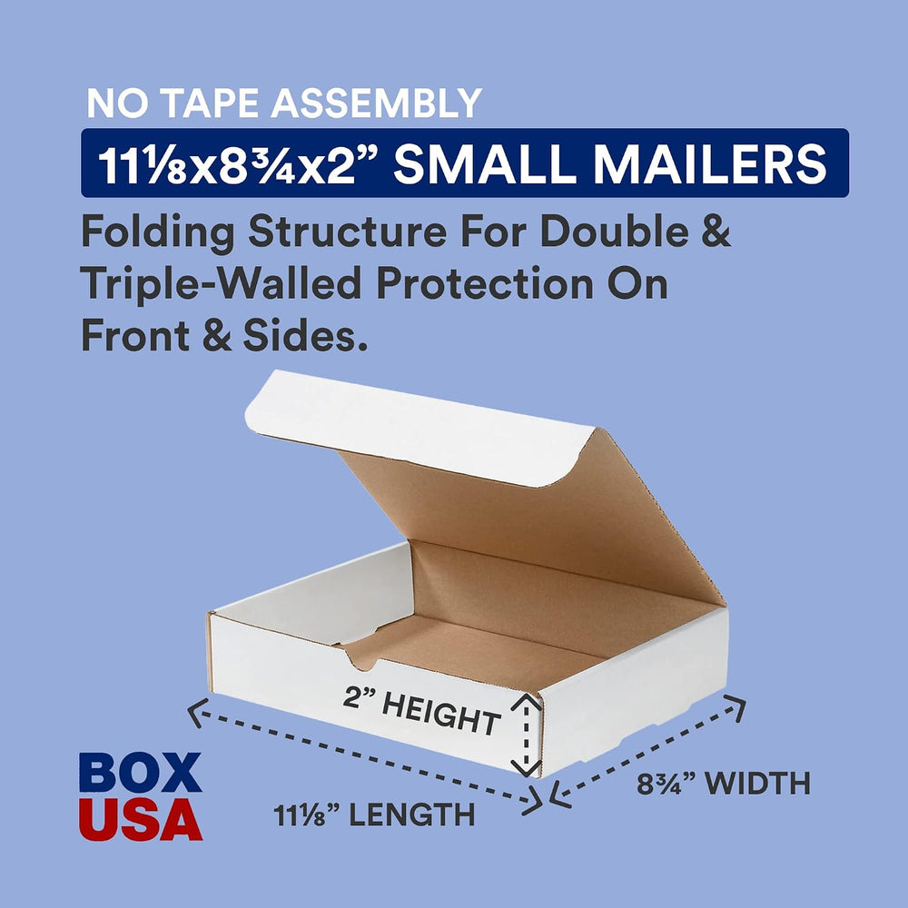 BOX USA Moving Boxes 11.125"L x 8.75"W x 2"H Small 100-Pack | ...
