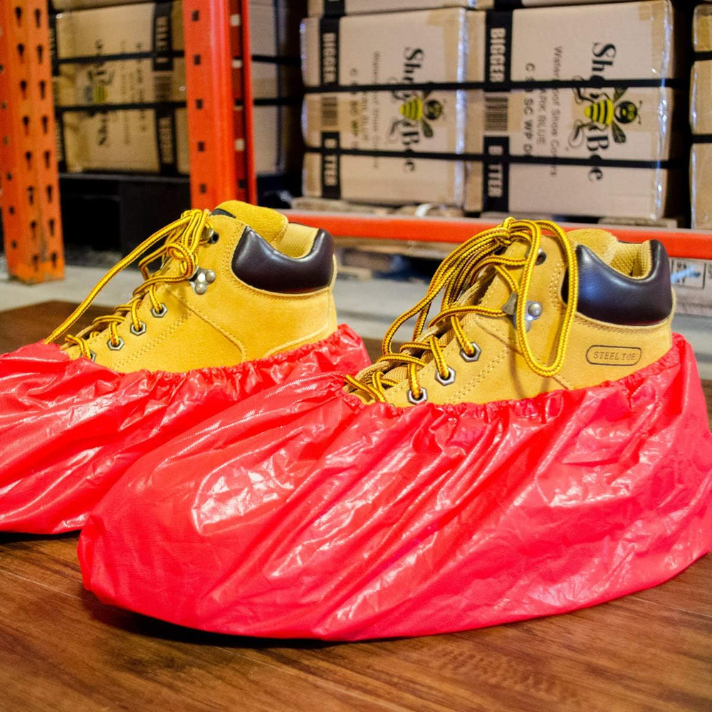 ShuBee Waterproof Shoe & Boot Covers Slip-Resistant Disposable for Plumbi...