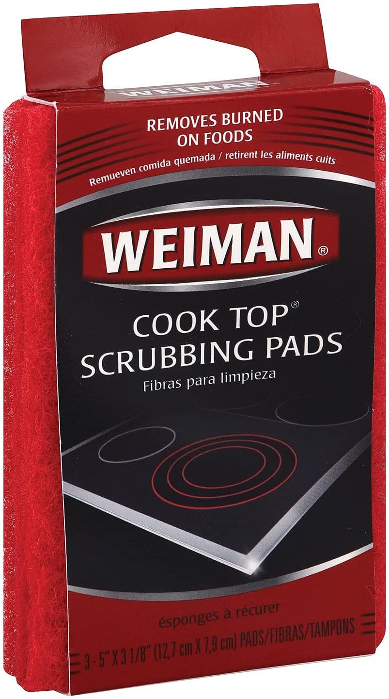 Weiman, Cook Top Scrub Pad, 3 PC (Pack of 6)