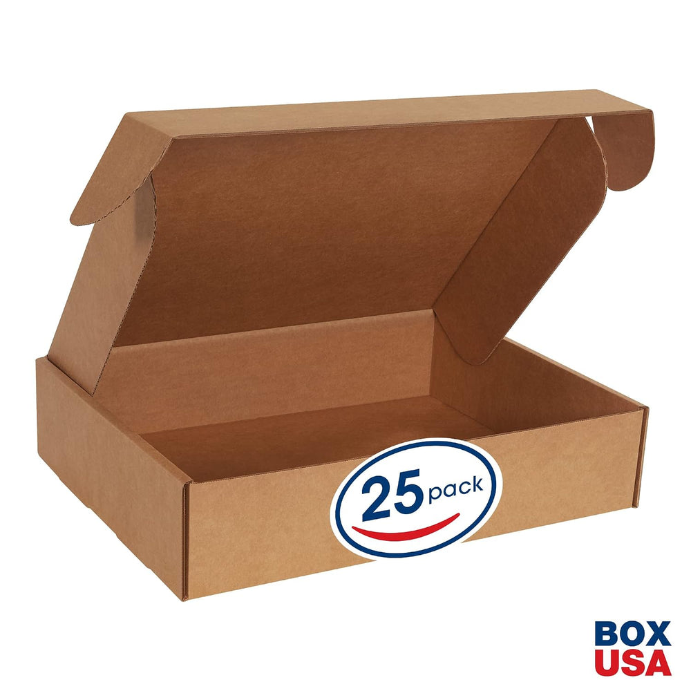 BOX USA Moving Boxes Large 18"L x 14"W x 4"H 25-Pack, Cardboar...