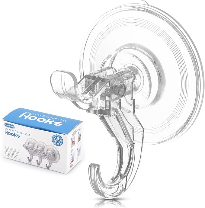 Antimbee 3 Pack Suction Cup Hooks, Removable Small Suction Cups - Image 9
