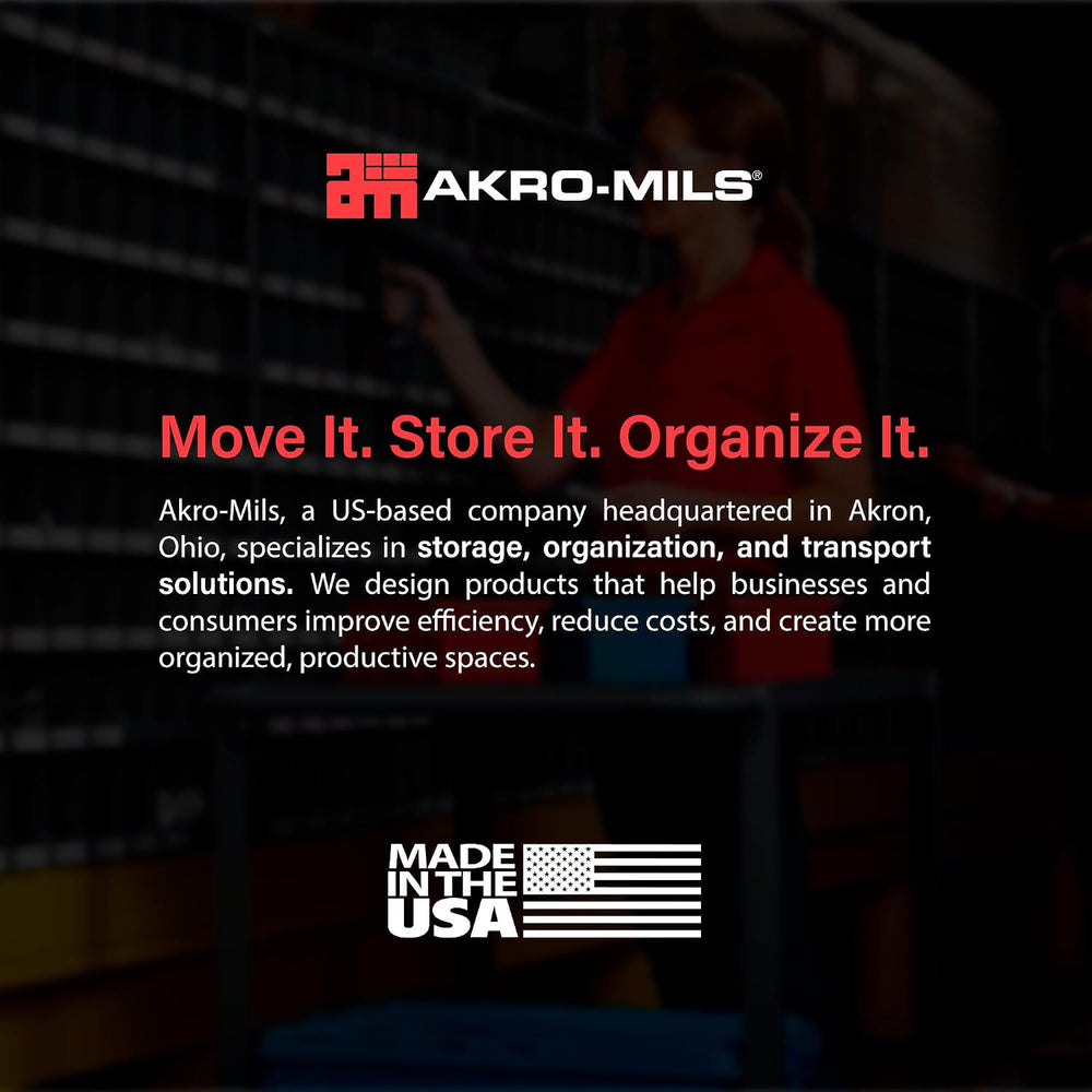 Akro-Mils 30239 AkroBins Plastic Storage Bins, 11"x8"x7", Yell...