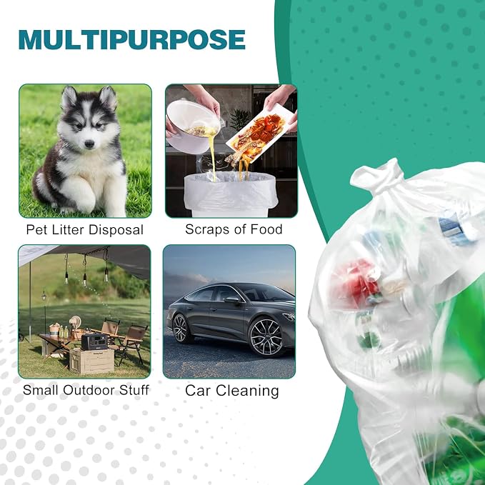 120 Count 8 Gallon Trash Bags Unscented - Image 6