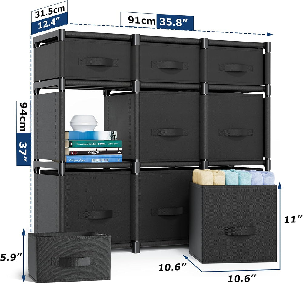 Mavivegue 9 Cube Storage Organizer, Closet Organizers and Storage, Cube Stora...