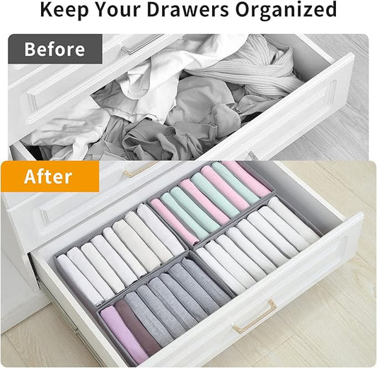 Qozary 4 Pack Drawer Organizers - Image 2