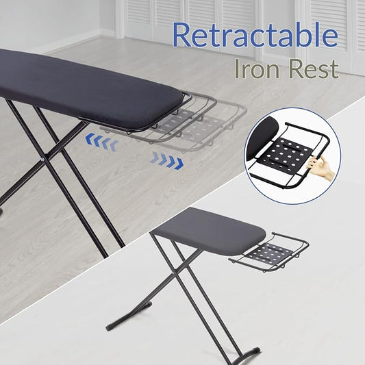 Ironing Board 48" x 15" with Retractable Iron Rest, RAINHOL Heavy Duty Full - Image 2