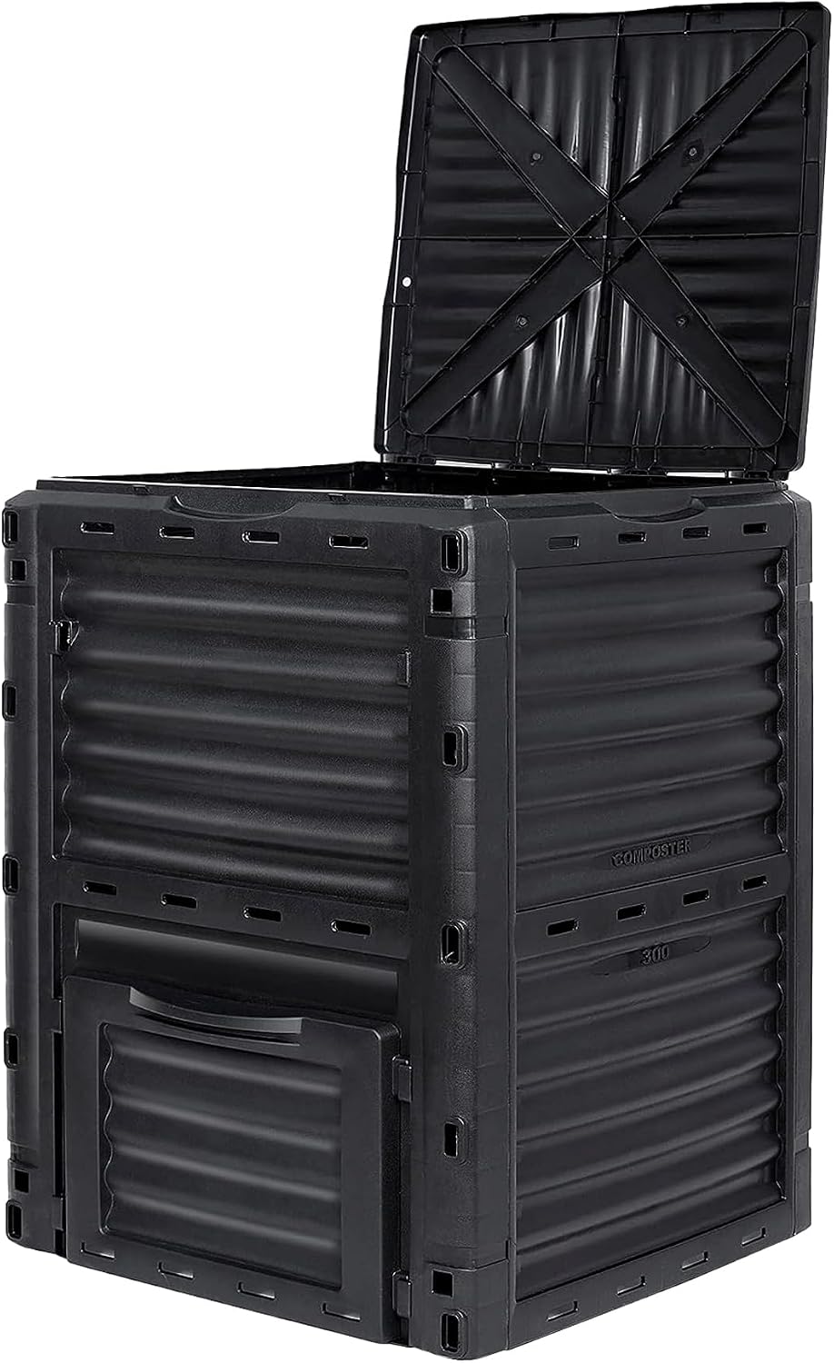 Simply Bio Garden Compost Bin from BPA-Free Material - 80 Gallon (300 L) Larg...