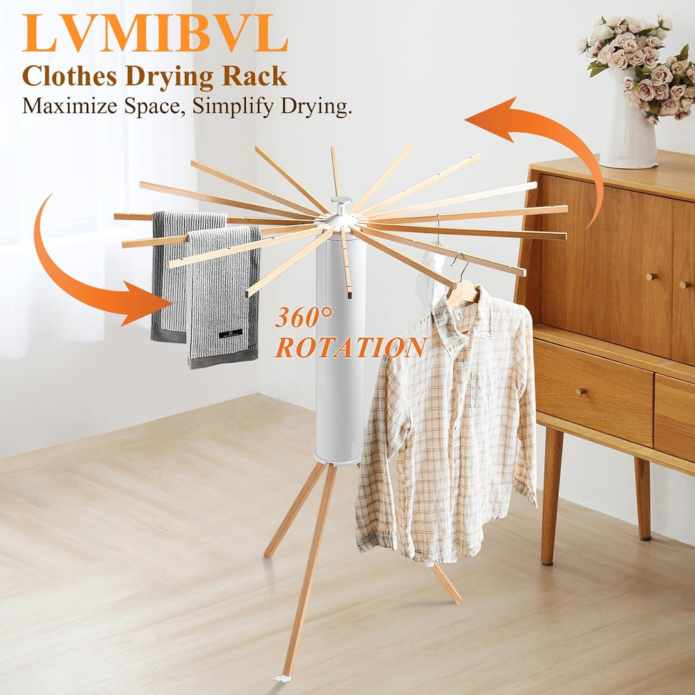 Foldable Clothes Drying Rack, Portable Garment Drying Rack for Indoor Outdoor...