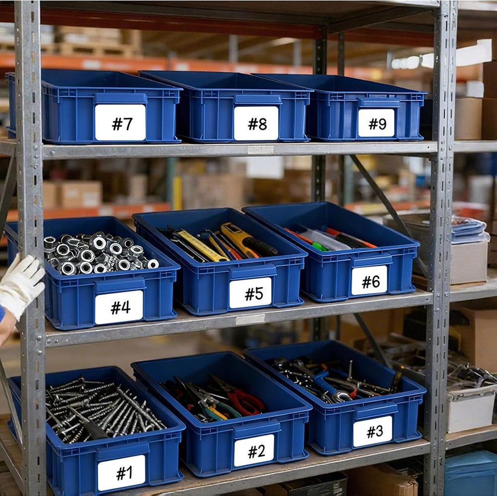 3-Pack Heavy Duty Part Bins, Stackable Tool Storage Bin for Hardware
