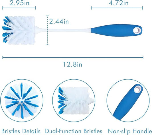 PHYEX 2 Pack Long Handle Bottle Scrubbing Brushes, Water Bottle Cleaner - Image 2