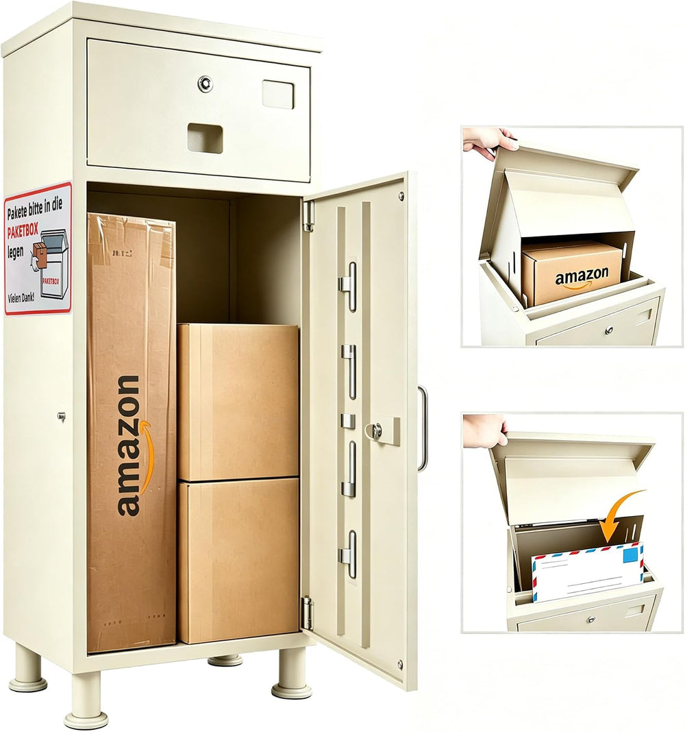 Package Delivery Boxes for Outside Adjustable Legs for Uneven Ground Separate...