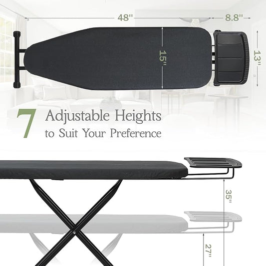 Ironing Board 48x15, Wide Heavy Duty Full Size Iron Board - Image 2
