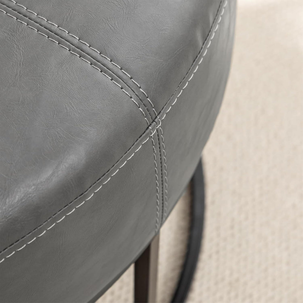 BALLIAA Modern Round Coffee Table, Farmhouse Ottoman for Living Room, Large V...