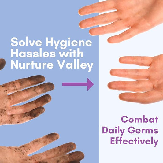 Nurture XL Antibacterial Body & Hand Wipes | Alcohol-Free Antiseptic Wet - Image 2