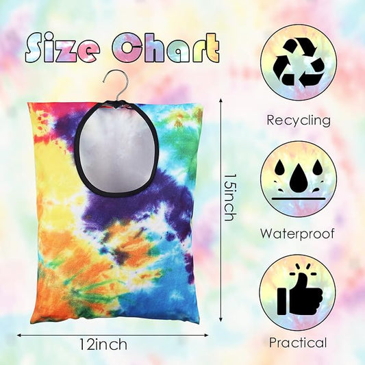 YLOLUL 2 Pcs Tie Dye Clothes Pin Bag - Image 2