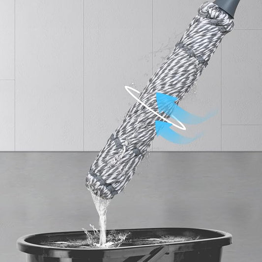 Self-Wringing Twist Mop for Floor Cleaning, Long Handled Microfiber Floor Mop - Image 2