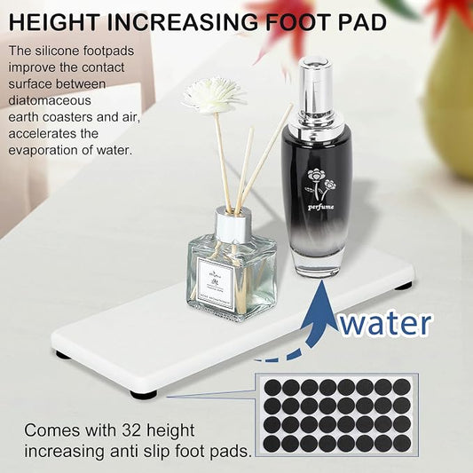 3PCS Stone Drying Tray, Water Absorbing Stone Tray - Image 2